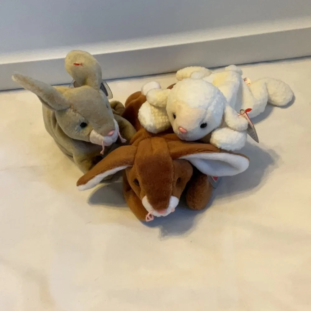 Ty Easter 🐣  Collection of beanie babies lamb 🐑 & bunny rabbits 🐇 set